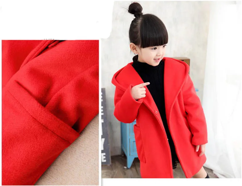 Girls coats trench jacket kids winderbreaker spring outerwear (9)