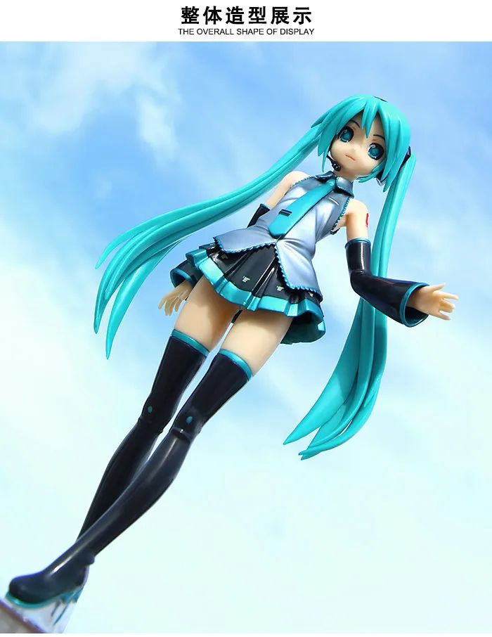 

22cm Hatsune Miku action figure PVC toys collection doll anime cartoon model for Christmas gift