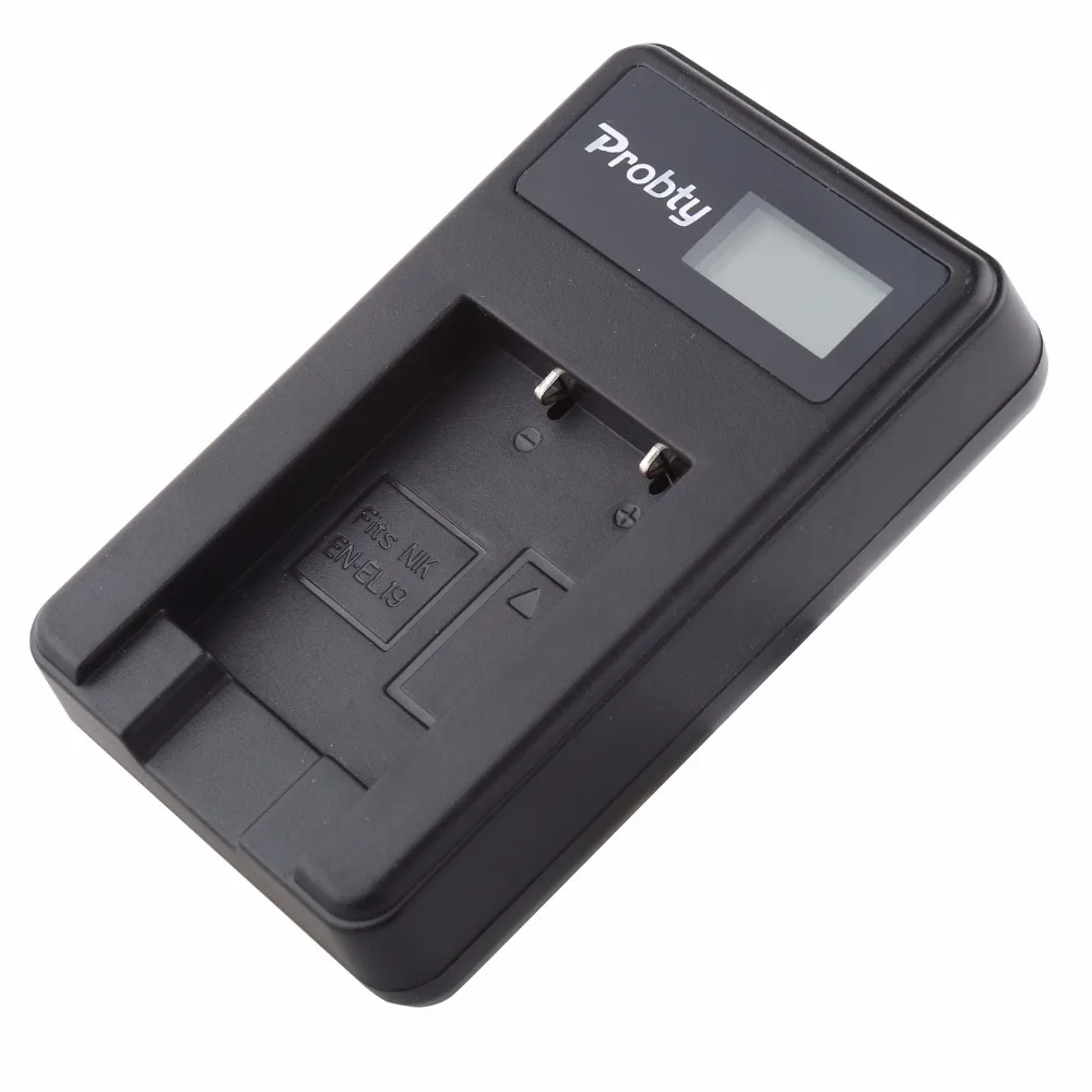 Probty EN EL19 ENEL19 LCD USB зарядное устройство для Nikon Coolpix S32 S33 S100 S3100 S3200 S3300 S3500 S3600 S3700 S4100