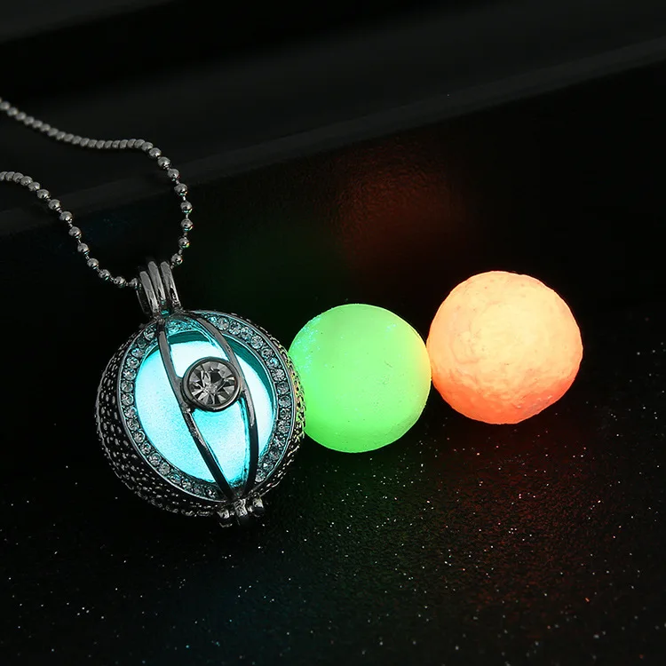 Magic Locket Box ball Fairy Glow in the Dark Oil Diffuser font b Necklace b font