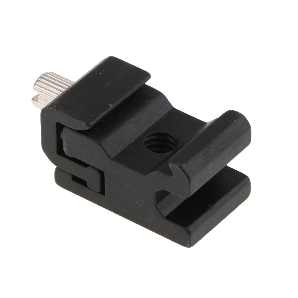 Universal Support Hot Shoe Flash Light Base Stand Holder For Photography Aluminum Alloy Flash Light Base 1.57 × 0.79 × 0.71Inch