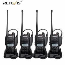 4 шт. IP67 Водонепроницаемый Радио рация Retevis RT6 радиочастотный трансивер UHF 5/3/1 Вт VHF UHF 136-174 МГц/400-520 МГц cb радио Comunicador