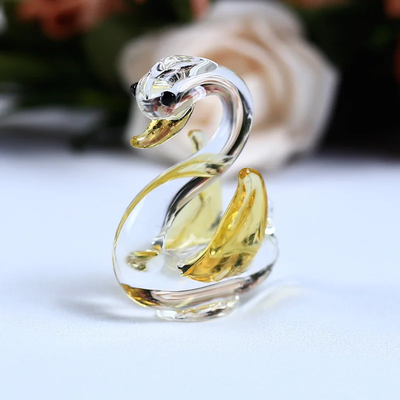 Collectible Animal Figurines Swan Miniatures Toy Home Ornaments Decoration Z7G4 Collectible Animal Figurines Swan Miniatures Toy Home Ornaments Decoration Z7G4