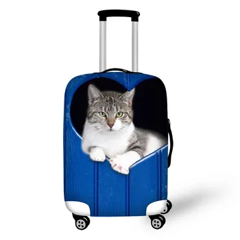 Blue Board Dog Cat Travel Accessories Suitcase Protective Covers 18-30 Inch Elastic Luggage Dust Cover Case Stretchable Bag pvc suitcase bag protective covers transparent rain dust luggage travel accessories wear resistant bag protect parts sleeve case