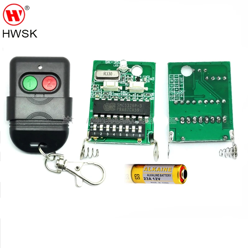 10pcs/lot 330MHz DIP switch auto gate duplicate remote control key with