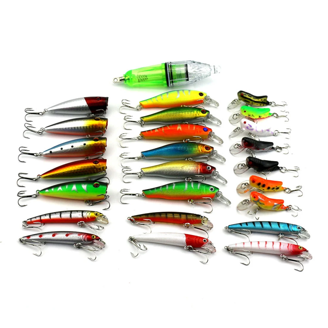 

Random Color 25Pcs Artificial Fishing Lures Set Fishing Tackle Fishing Light