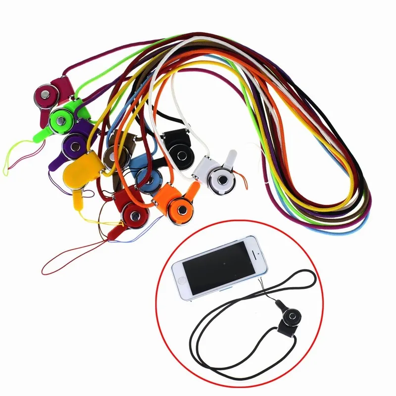 Goede Afneembare Neck Strap Lanyard Ring Voor iPhone 6 5 4 Samsung Mobiele Telefoon Id kaart Badge MP3 PSP sleutels sleutelhanger houder ketting 10 stks
