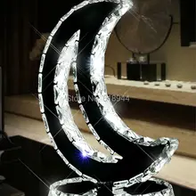 Светодиодное декоративное освещение Роскошная настольная лампа из хрусталя для спальни прикроватная лампа для гостиной современная и креативная Лунная настольная лампа