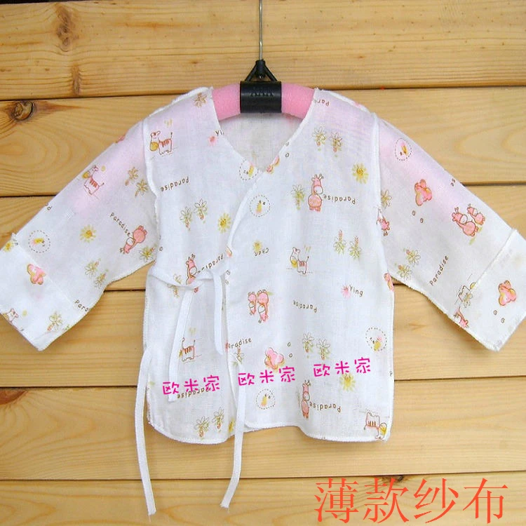 Baby clothes thin gauze baby gauze clothes baby gauze clothes newborn top long sleevebaby