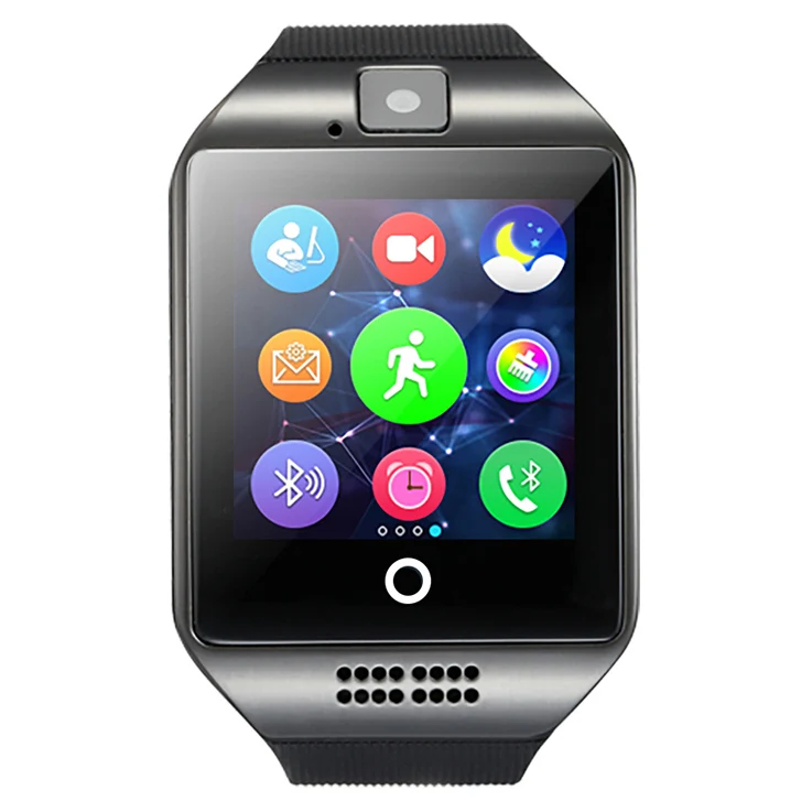 Смарт часы Q18 с Сенсорный экран поддержкой камеры sim карта TF Bluetooth SmartWatch для Android IOS