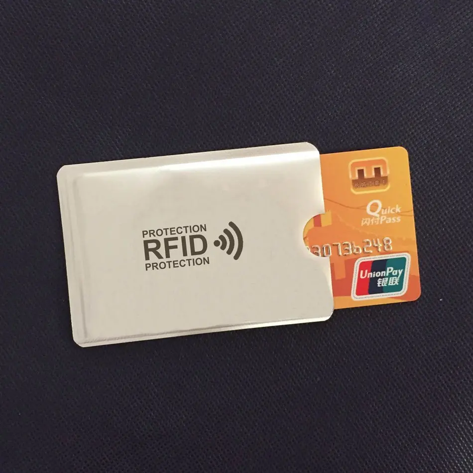 Анти Rfid кошелек Блокировка ридер замок банк держатель для карт Id банковский Чехол для карт металлический держатель для кредитных NFC алюминий 6*9,3 см