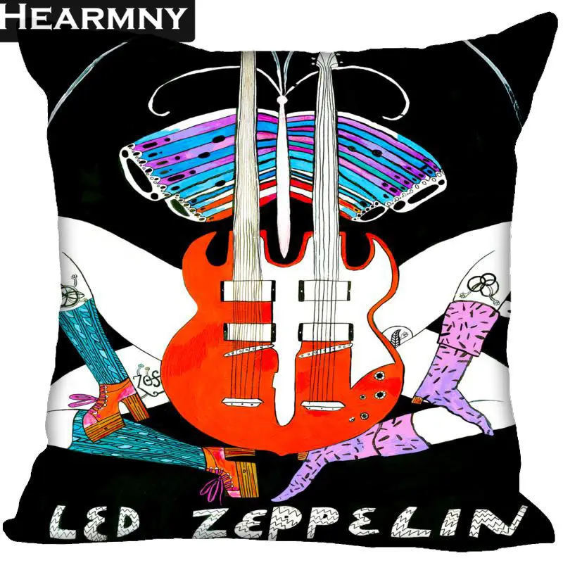 Новое поступление Led Zeppelin наволочка для спальни для дома или офиса, декоративные наволочки квадратная Подушка на молнии чехлы Сатиновые мягкие не выцветают