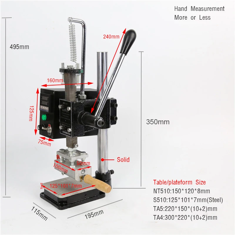 TA5/4 RCIDOS штамповочная машина, кожа бронзирование/Биговка машина, машина для горячего тиснения фольгой, кожа эмбосор Макс 10 см держатель