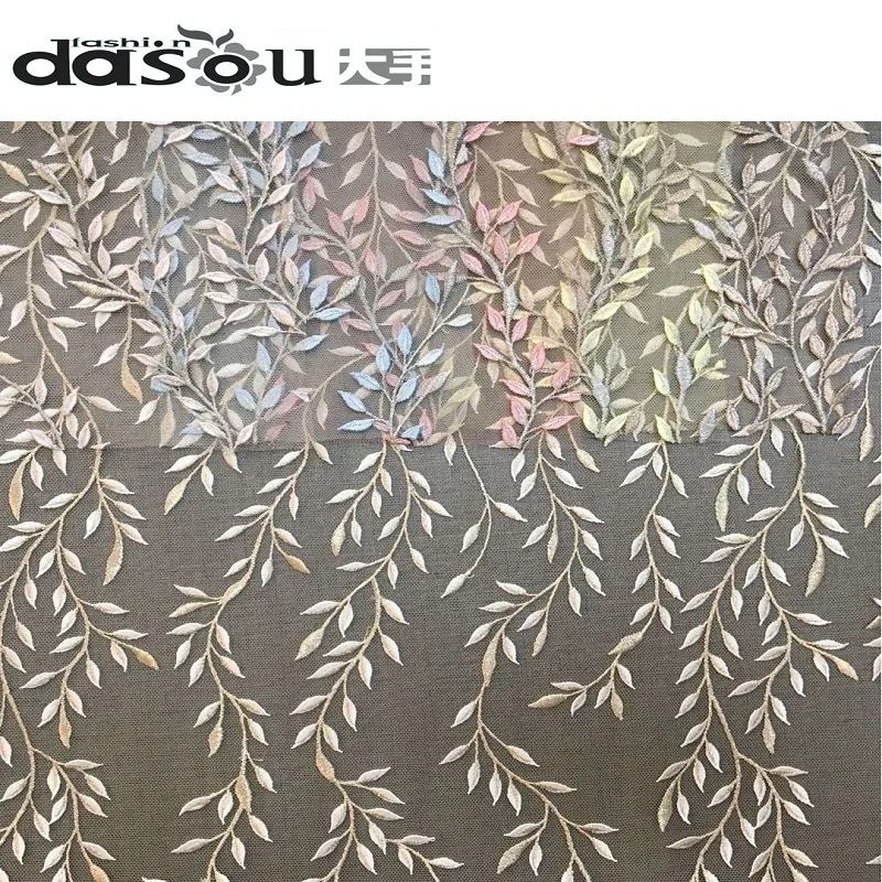 3D Embroidery Short 1 Yard Evening Wedding Dresses Fabric Special DIY Hand Make | Дом и сад