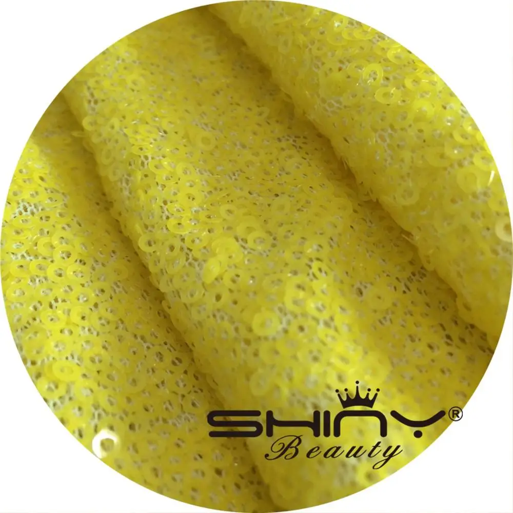 ShinyBeauty, 12 футов, 4 ярдов, ткань с блестками для скатерти, льняная скатерть с блестками, скатерть для стола, Runner-Champagne-A927 - Цвет: Yellow