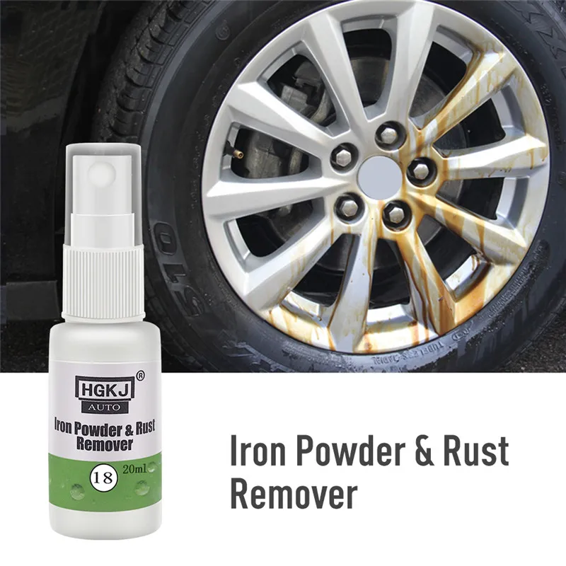 

1PCS 5*5*3cm HGKJ-18-20ml Car Paint Wheel Iron Powder Rust Remover Auto Window Cleaner Car Cleaning Automotive Car Accessories