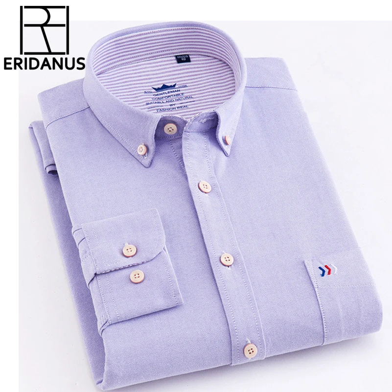 Vente 2018 Nouveau Shirs Hommes 100% Coton Mâle Marque Formelle Mode Casual À manches Longues 4 Couleur Slim Fit Chemises Habillées plus X618