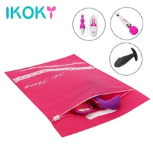 IKOKY Discreet Bags for Vibrator Penis Anal Plug Secret Storage Cover Sexy Dildo Hidden Pouch Sex Toys Bag