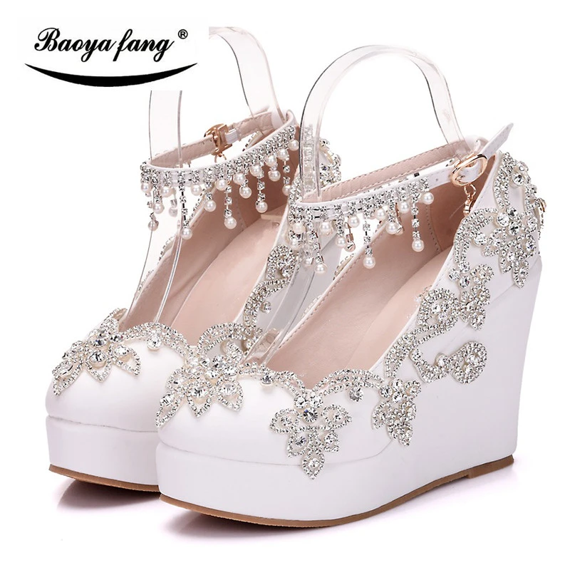 platform wedge wedding shoes