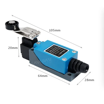 

SAVEBASE RU Delivery 3Pcs Copper Terminal Micro Limit Switch 1NO 1NC Long Hinge Roller 4Pins For CNC