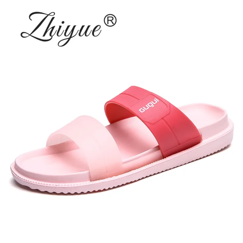 

ZHI YUE New Fashion Candy Color Women Flip Flops Comfortable Light Ladies Slippers Outdoor Beach Sandals Pink Purple Rose