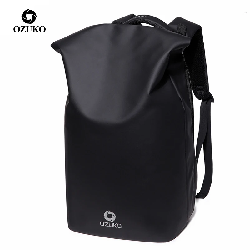 

OZUKO Anti-theft Fashion Quality Men 15.6 inch Laptop Backpacks Casual Waterproof Male Travel Bag USB Charging Student Rucksack