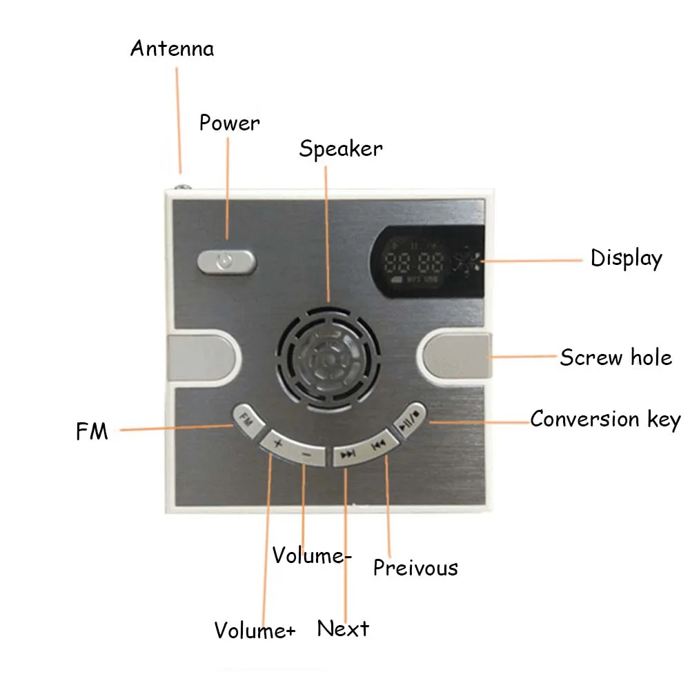 E4535-Wall Wireless Bluetooth Speaker-8