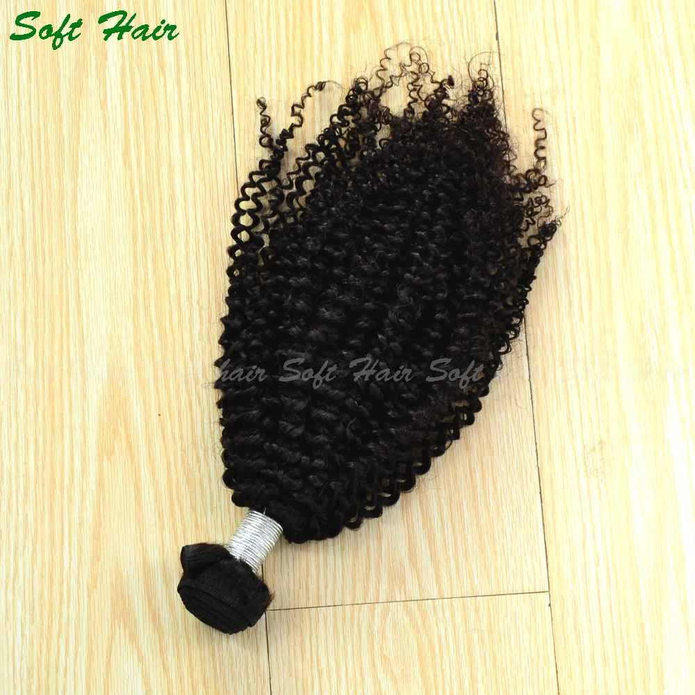 

SOFT HAIR Peruvian Virgin Hair Kinky Curly Unproecssed Human Hair Weaves ,can be dyed and blenched Curly Hair Extensions 300g