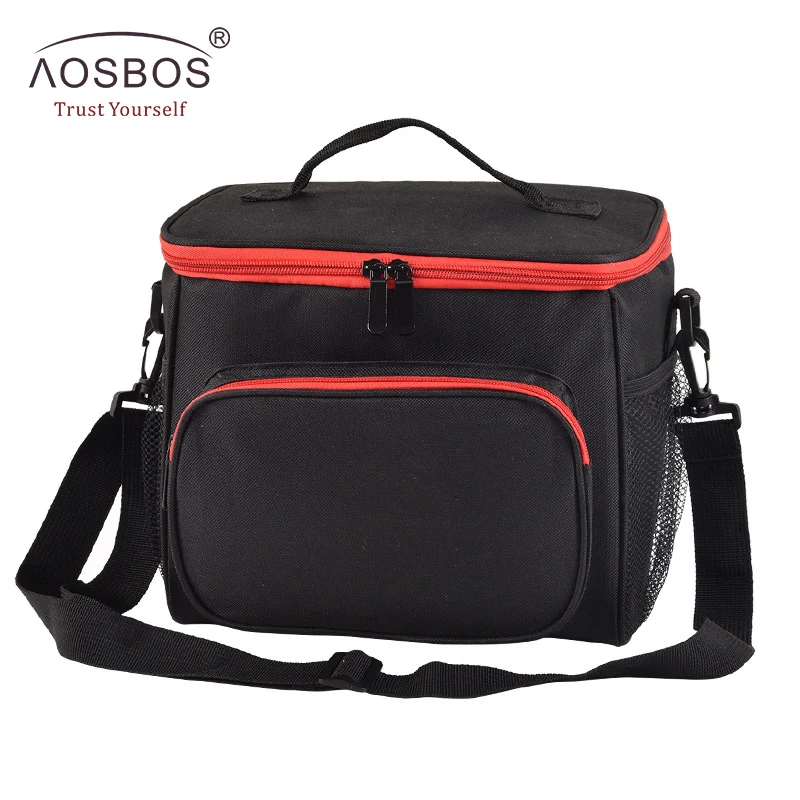 Aosbos Fashion Thermal Lunch Bags Waterproof Oxford Food Picnic Bag For Women Large Portable
