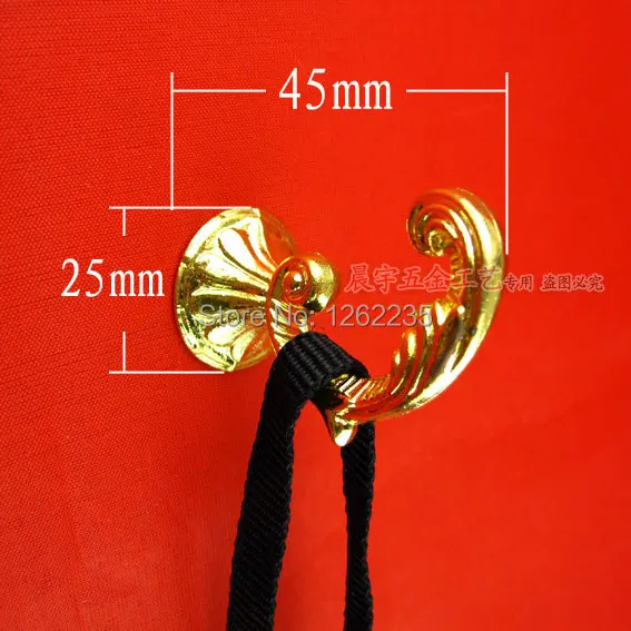 

45*25mm European-style garden, wrought iron clothes hook After the decorative door coat hooks Coat hooks