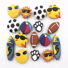 16 шт. ПВХ футбольные баскетбольные аксессуары для обуви амулеты для обуви украшения для Крока браслет детский подарок