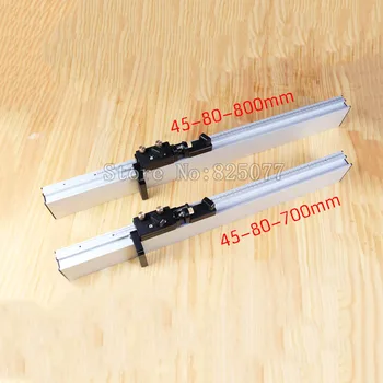 DHL Woodworking Tools Miter Gauge Alluminium Fence 700mm/800mm with Micro-Adjustable Stop JF1265 woodworking tools miter gauge and box joint jig kit with adjustable flip stop woodworking diy tools jf1171