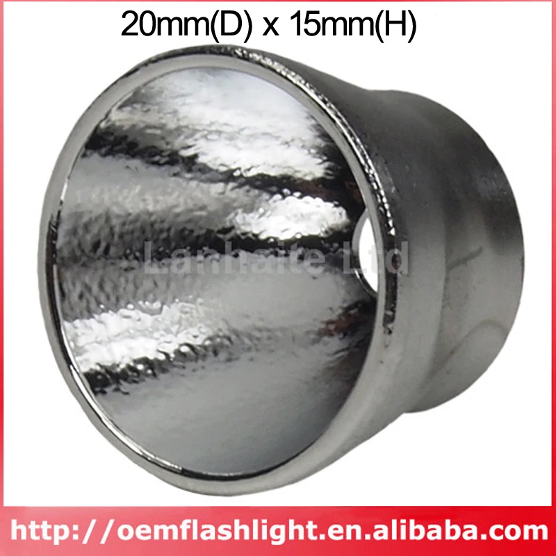 20 мм (D) x 15 (H) ОП алюминиевый отражатель для Cree XP G / E|reflector kit|reflector delineatoraluminum lath |