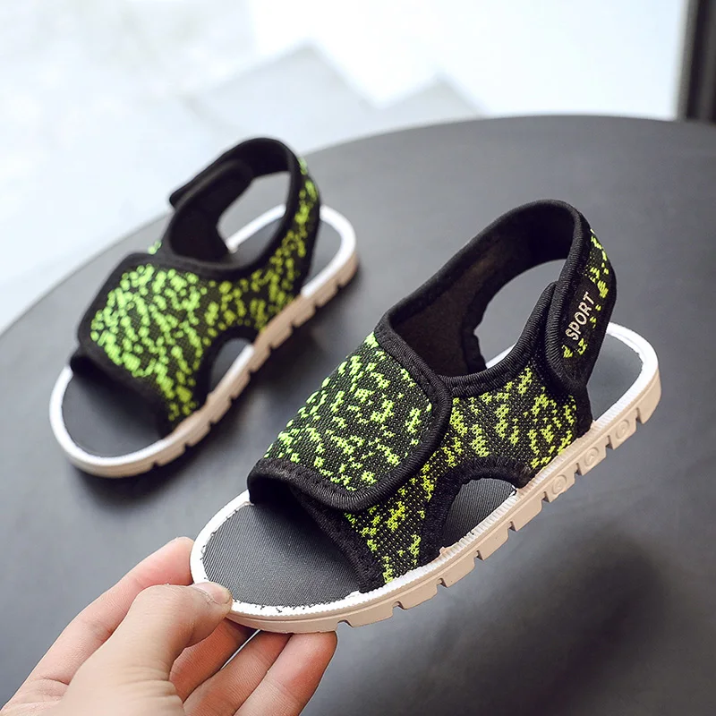 

New Boys Girls Kids Children Sandals Child Summer Beach Casual Walking Summer Cool Sandals Shoes An-ti Breathable Soft Shoes