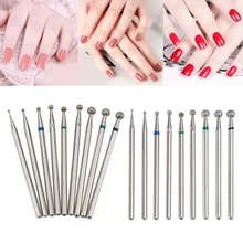 2.34mm Shank Diamond Drill Bit Diamond Grinding Head Mounted Burr Point Nail Drill Bit Electroplated emery grinding head