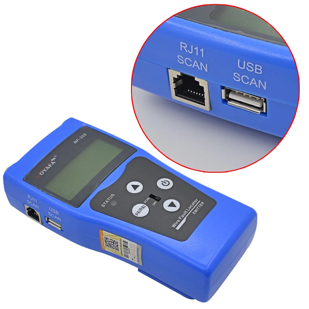 Noyafa NF 308B телефон для проверки витой пары телефонной проводки сети LAN Кабельный
