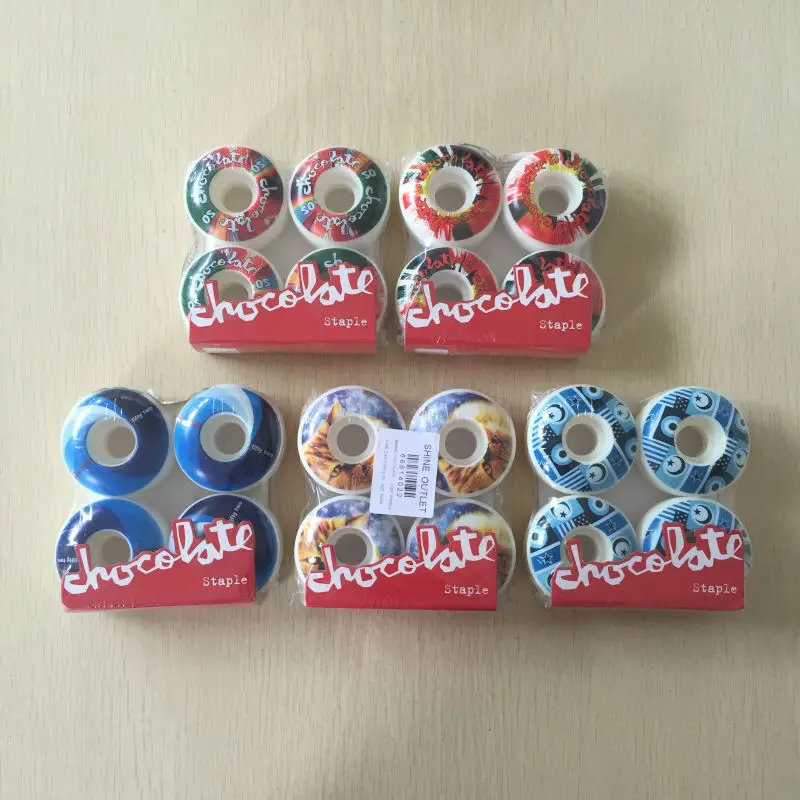 

Chocolate Multi Mixed 50mm -53 mm 101A Original New PRO Skateboard wheels for skateboard deck Ruedas Patines Plastic Rodas Skate