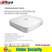 Dahua NVR4104-P-4KS2 NVR4108-P-4KS2 4 CH 8 ch Smart Mini 1U 4 POE Порты HDMI сети видео Регистраторы заменить NVR4104-P 4108-P