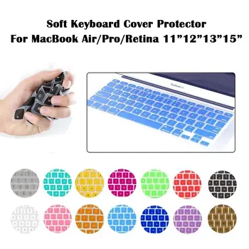 

3pcs Hot Sale Thin Soft Silicone TPU Keyboard Cover Skin for Apple MacBook Air Pro Retina 13" 15" Free Shipping
