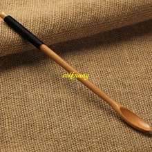 500 шт/партия Быстрая 20*2 см с длинной ручкой деревянные кофейные ложечки ложка для перемешивания кухонные обеденные барные инструменты