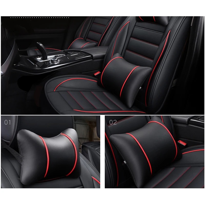 KADULEE pu leather universal car seat cover for Ssangyong all model Actyon korando Kyron Tivolan Re