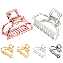 1 шт. Современный стильный волос коготь Заколки для волос Простой волос PinsMetal булочку составляют стиральная Мода сюда Для женщин для укладки волос инструмент