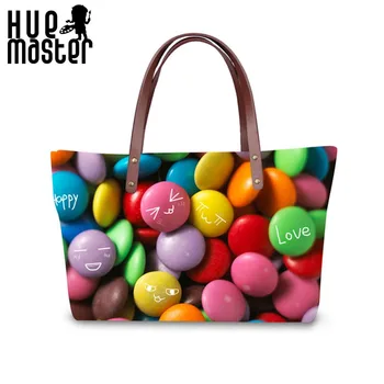 

HUE MASTER neoprene women tote bags candy exterior design women tote bag large capacity shopping lady handbag lady beach handbag