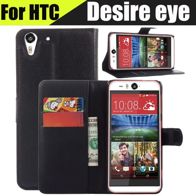 ЧЖУРЧЖЭНЕЙ Крышки Высокого Качества Для HTC Desire Eye Case Роскошные Карты кожа Флип Крышка Корпуса Case Для HTC Desire Eye Телефон Case
