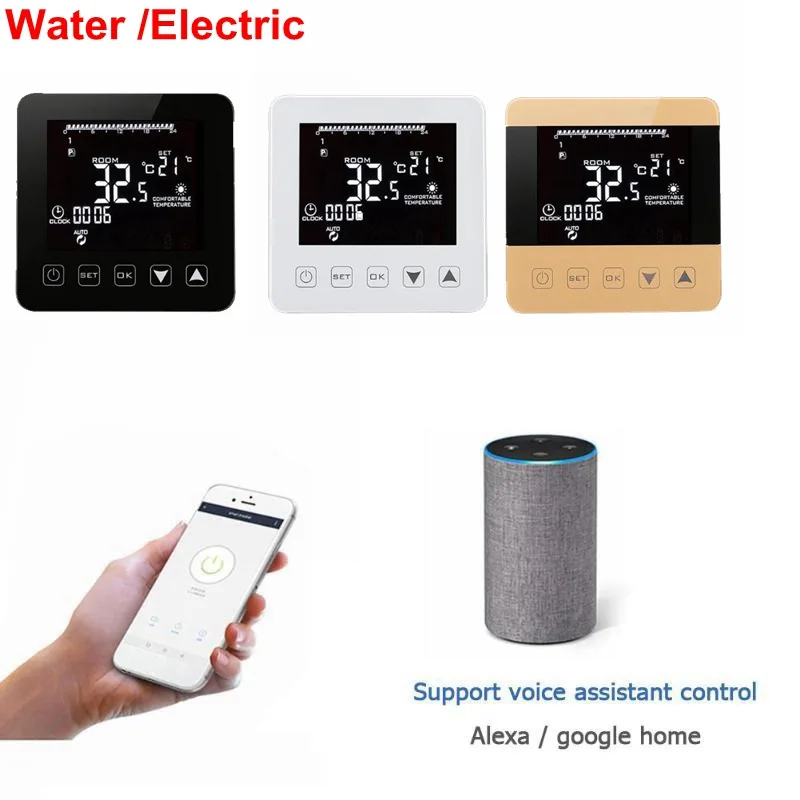 

Universal WiFi Alexa Temperature Regulator Heating Thermostat Digital LCD Touch Screen Temperature Controller Thermoregulator