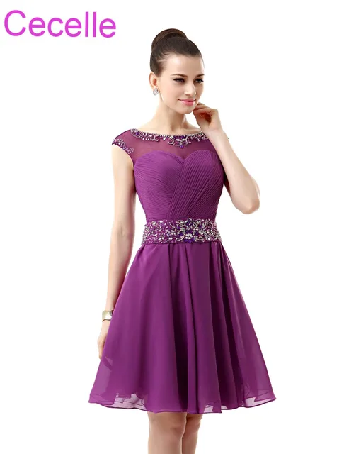 Purple Cocktail Dress 2018