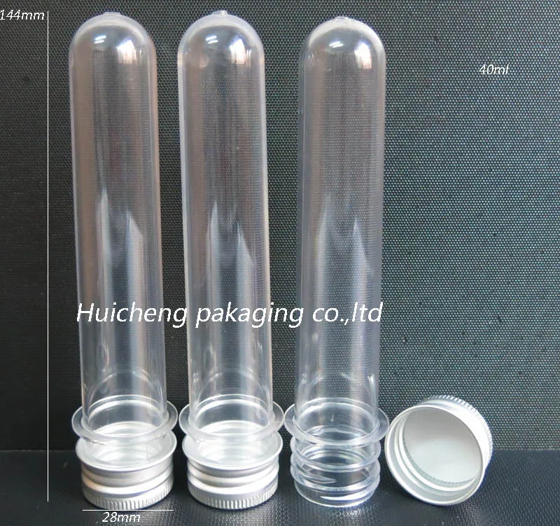 24 X 40ml Empty Pet Tube With Aluminum Cap 40CC Clear Plastic Tube 24-x-40ml-empty-pet-tube-with-aluminum-cap-40cc-clear-plastic-tube