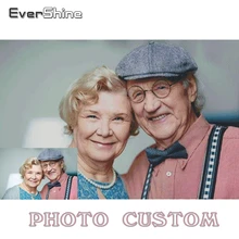 Evershine Алмазная картина фото на заказ полный квадратный/круглый Алмазная вышивка крестиком Мозаика картина из страз искусство