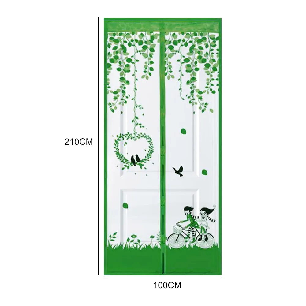Магнитный дверной занавес для любителей велосипедов с магнитом, противомоскитная сетка, прочные занавески от насекомых, противомоскитная сетка