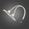 Adaptador de Cable USB 2,0 hembra a 9 pines para placa base, Cable de Panel USB de cobre de 30cm 28AWG para PC, ordenador de escritorio, 2 puertos ► Foto 3/6